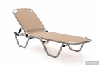 Шезлонг Dias алюминиевый, бежевый
