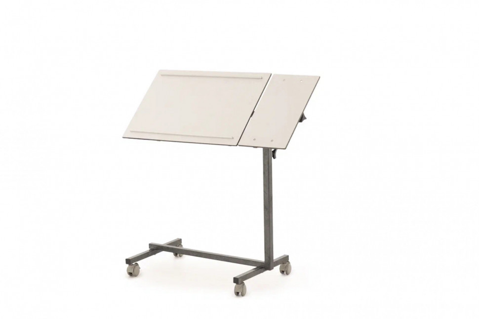 Столик прикроватный MED-MOS с поворотной столешницей ПС-003Н-01 (белый)